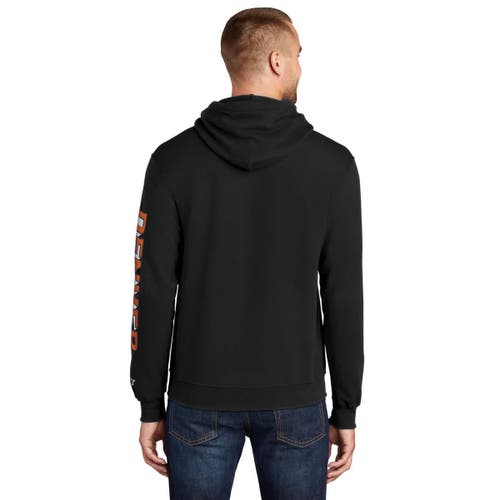 Starter Black Denver Broncos Wordmark Logo Pullover Hoodie In Black
