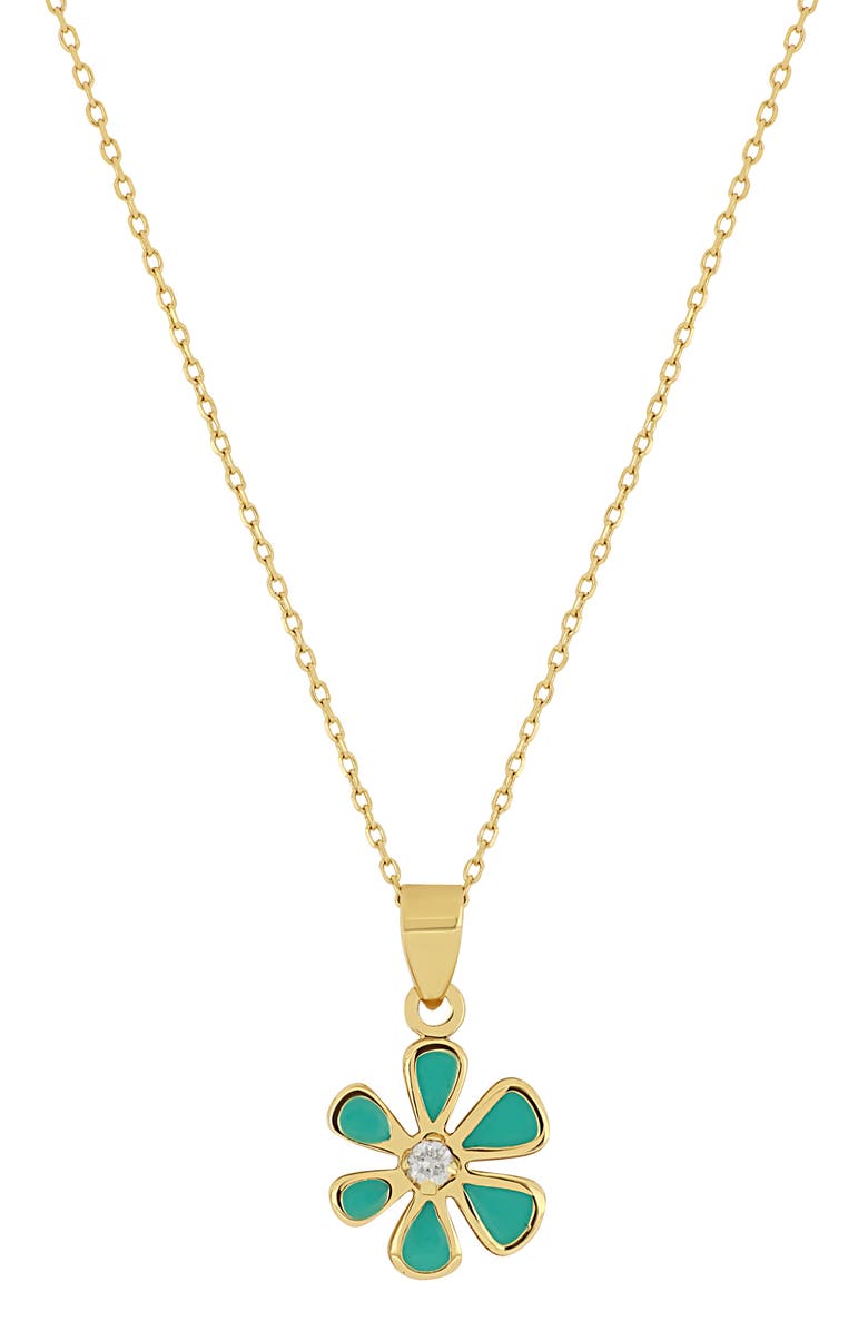 Bony Levy Icon Diamond Pendant Necklace, Main, color, Green/ Gold