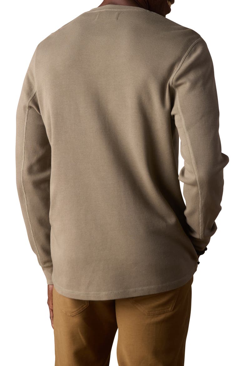 Vintage Thermal Mountain Henley, Alternate, color, MOSS