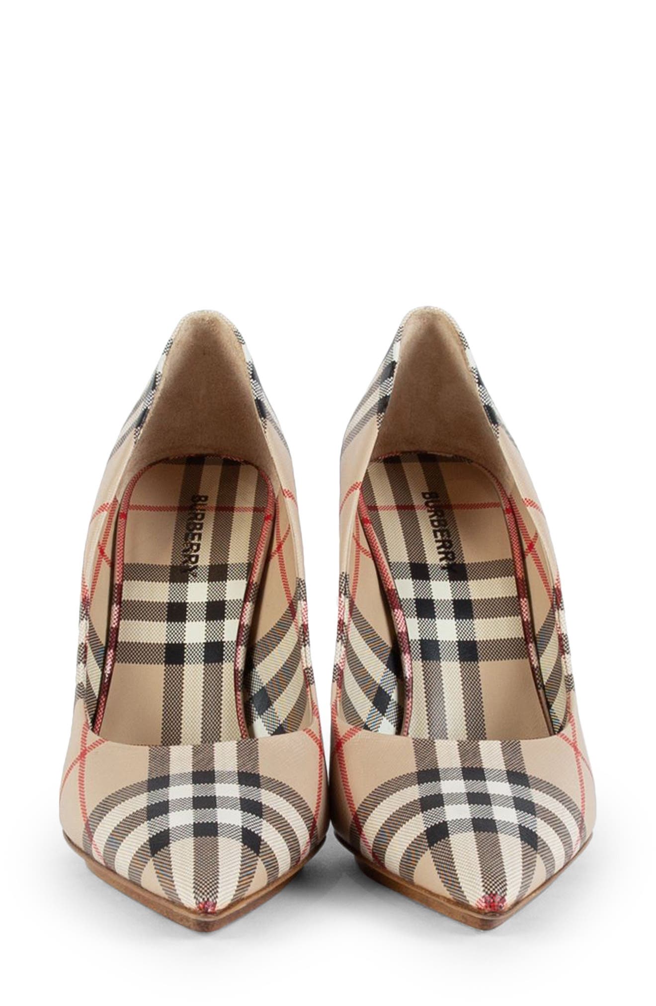 Burberry Aubri Check Pointed Toe Pump, Alternate, color, 