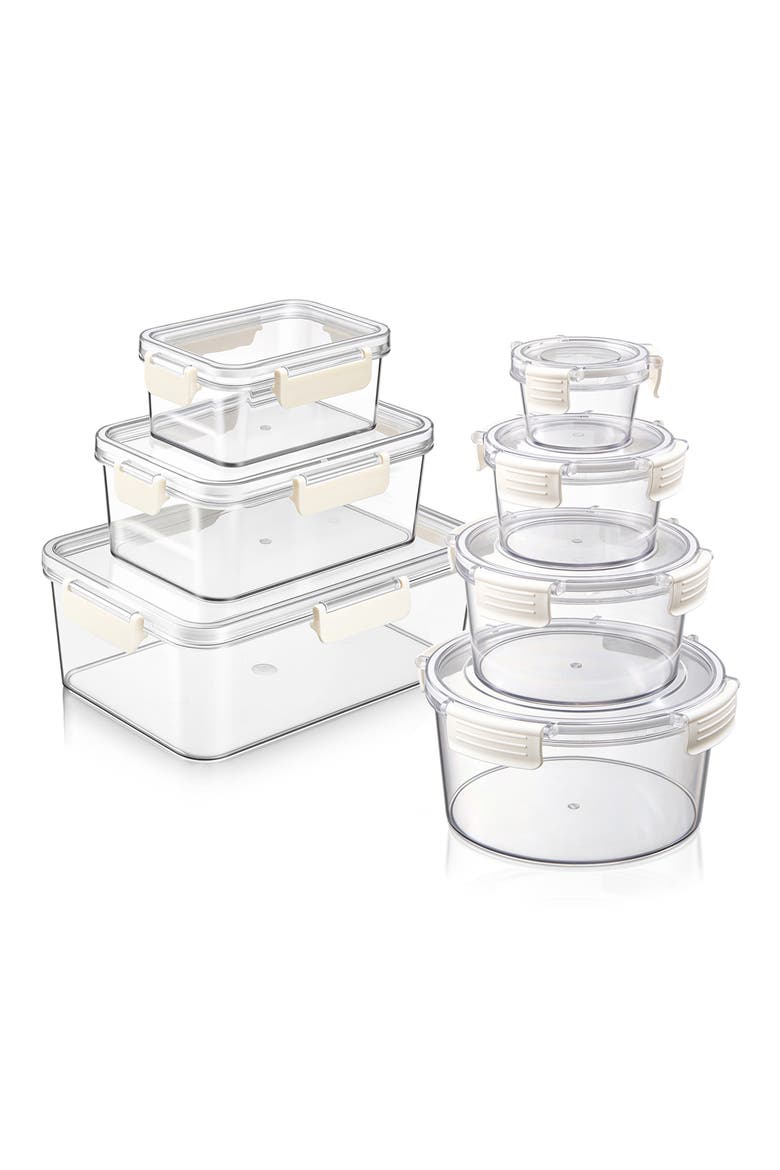 7-Piece Food Storage Container Set, Main, color, NO COLOR