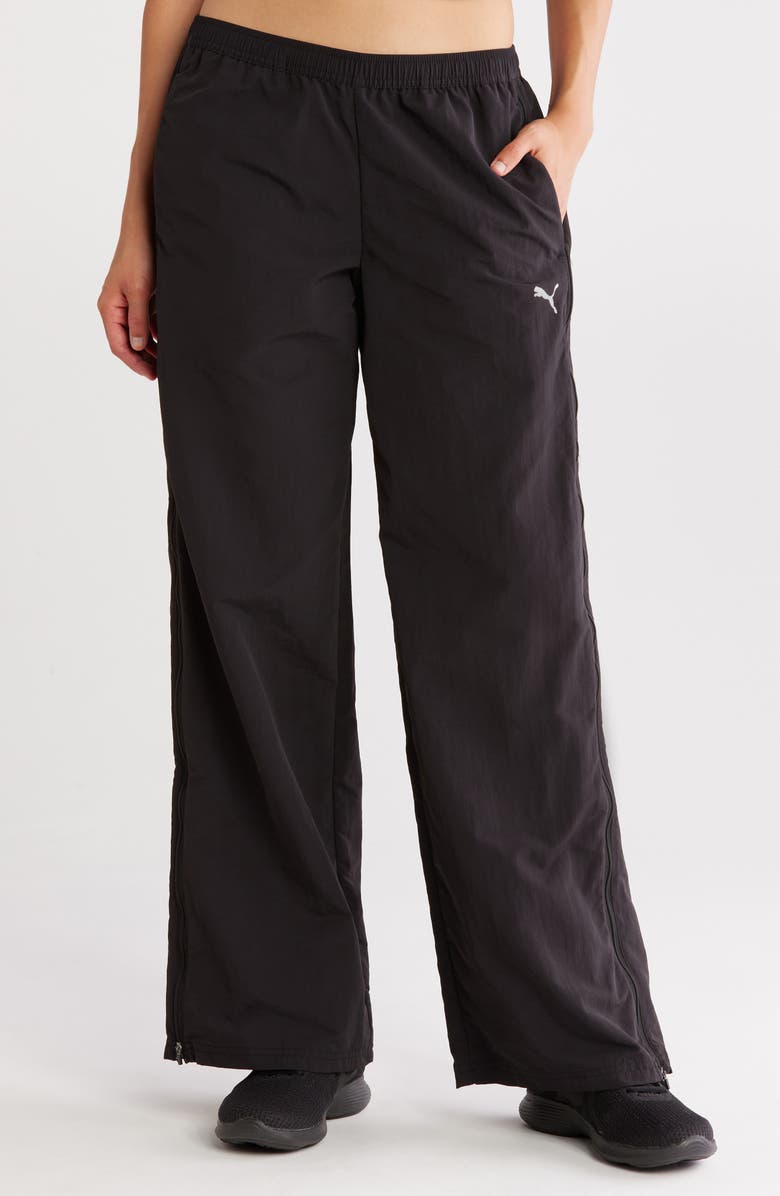 PUMA Dare To Relaxed Woven Zip-Off Pants, Main, color,