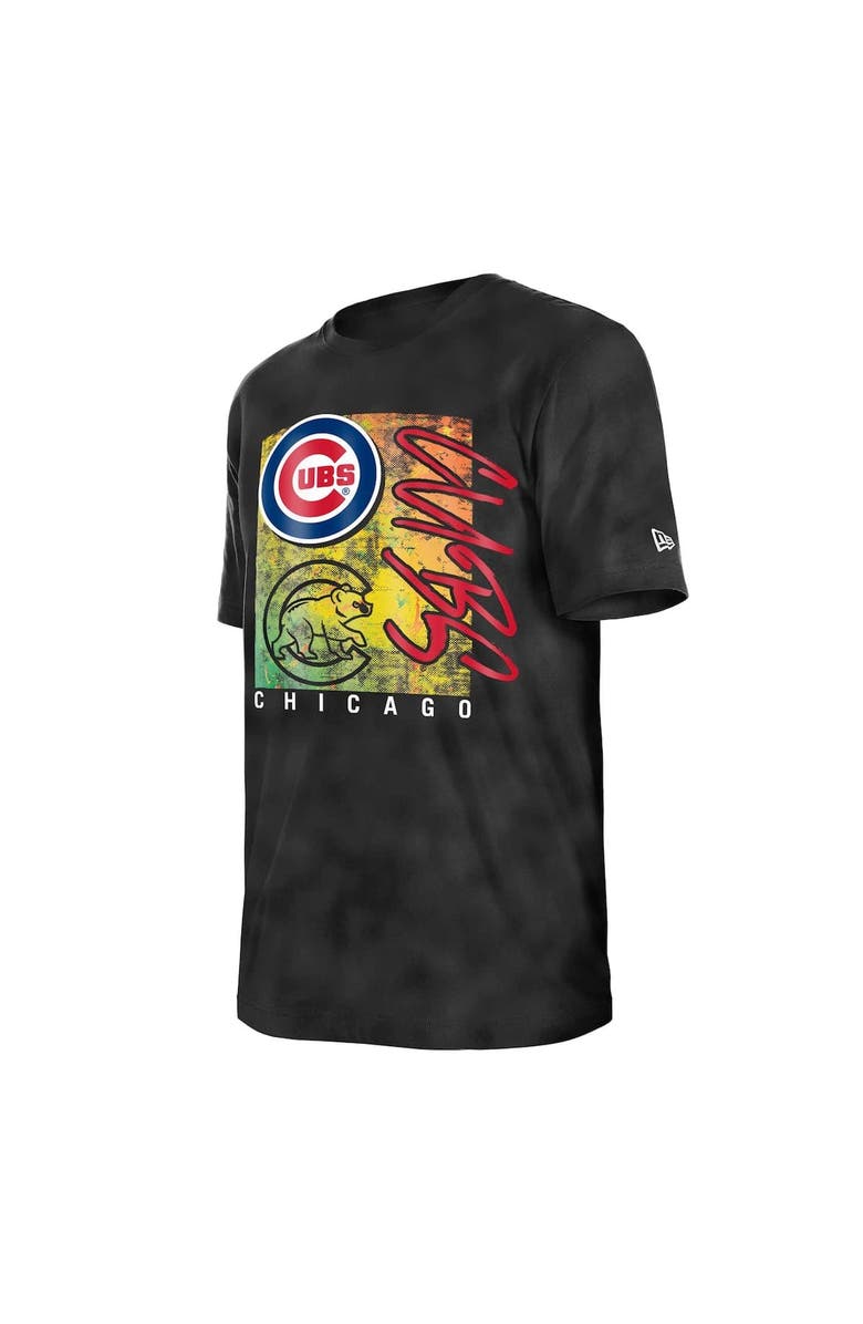New Era Women's New Era Black Chicago Cubs Sport Classics Enzyme Wash Oversized T-Shirt, Alternate, color, Black