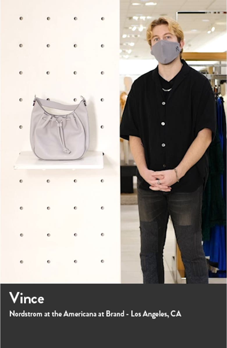 Delaney Drawstring Leather Hobo, sales video thumbnail