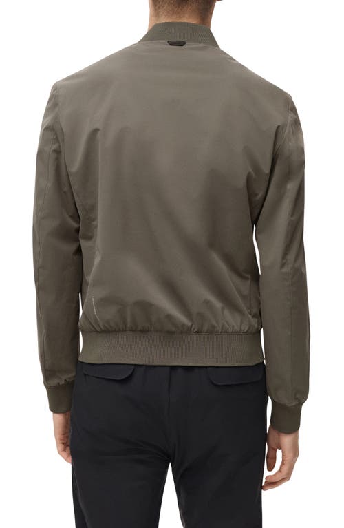 Mango Waterproof Bomber Jacket In Green