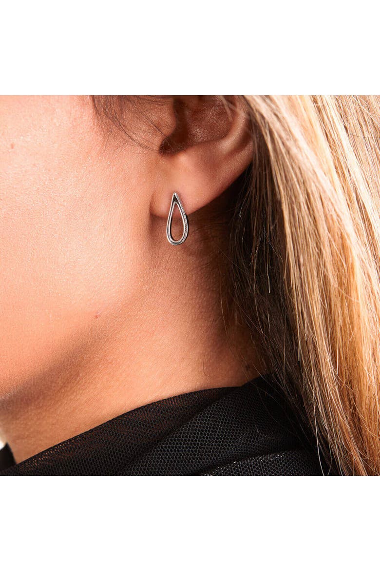 Petal Studs, Alternate, color, Sterling Silver
