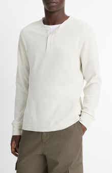 Vince Long Sleeve Pima Cotton Henley