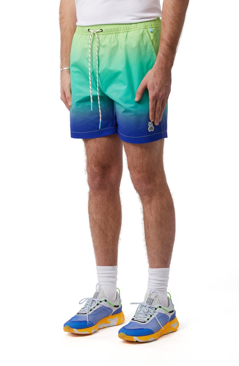 Psycho Bunny Rickman Swim Trunks, Alternate, color,