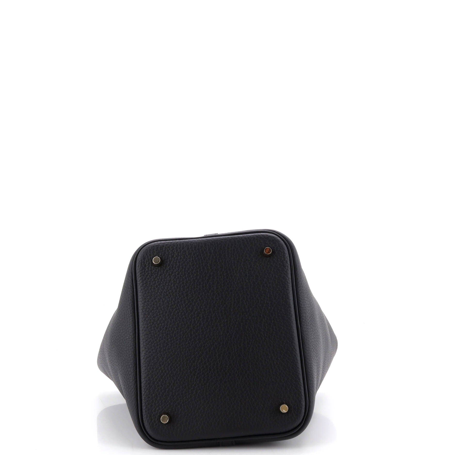 Picotin Lock Bag Clemence MM, Alternate, color, Noir