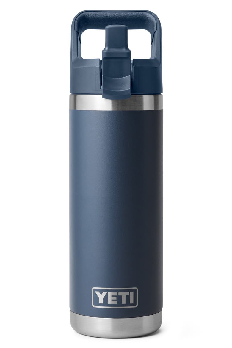 Rambler 18-Ounce Straw Water Bottle, Alternate, color, NAVY