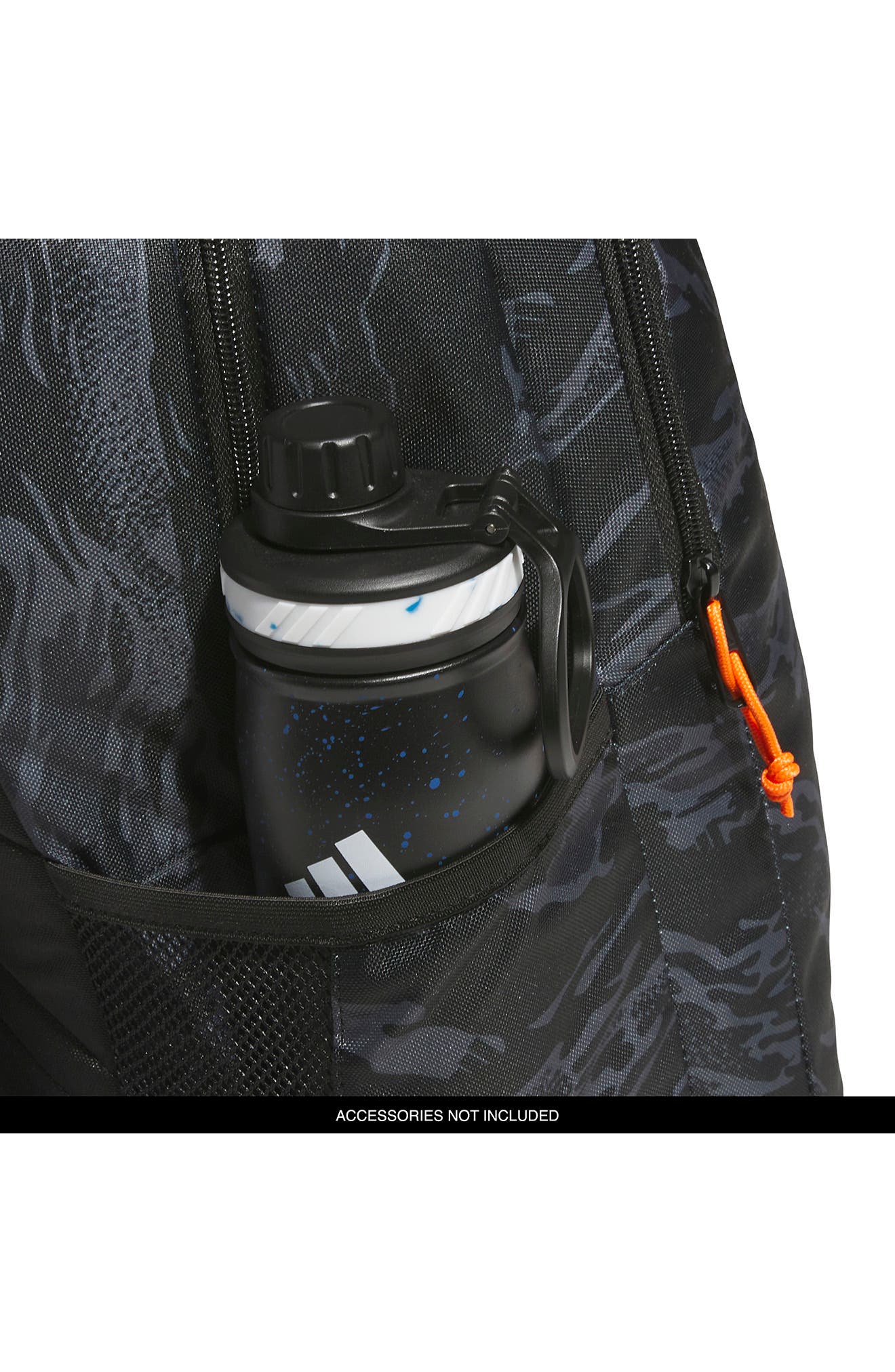 adidas Kids' Affiliate Backpack, Alternate, color, Camo Black/ Orange