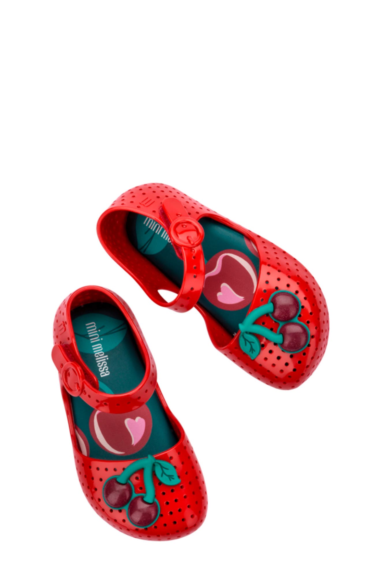 Kids' Furadinha Mary Jane Flat, Alternate, color, RED/ GREEN