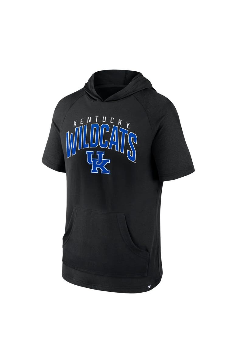 FANATICS Men's Fanatics Branded Black Kentucky Wildcats Double Arch Raglan Short Sleeve Hoodie T-Shirt, Alternate, color, 