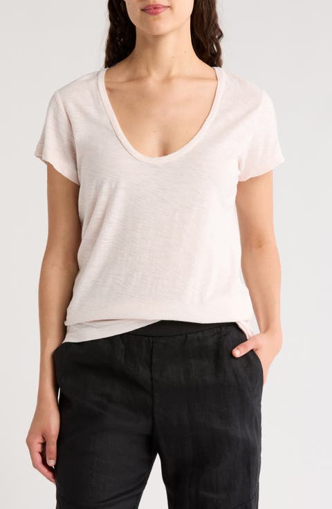 Deep V-Neck T-Shirt