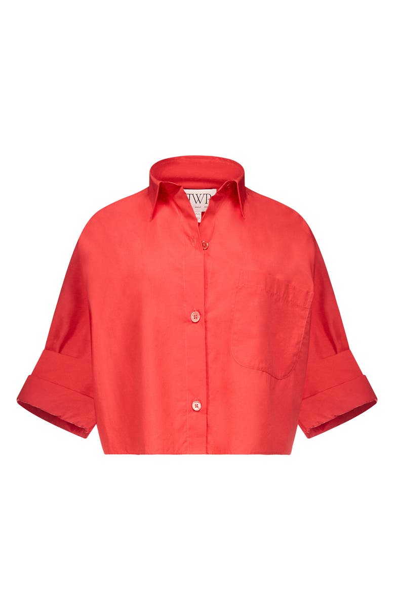 TWP Next Crop Button-Up Shirt, Alternate, color, Tomato