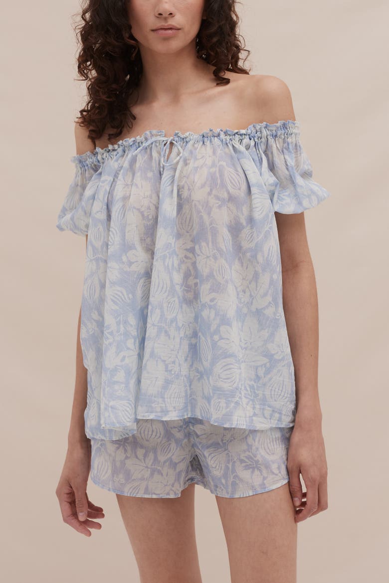 IDYLLIC SHORT SET, Alternate, color, ALMA FIG BLUE