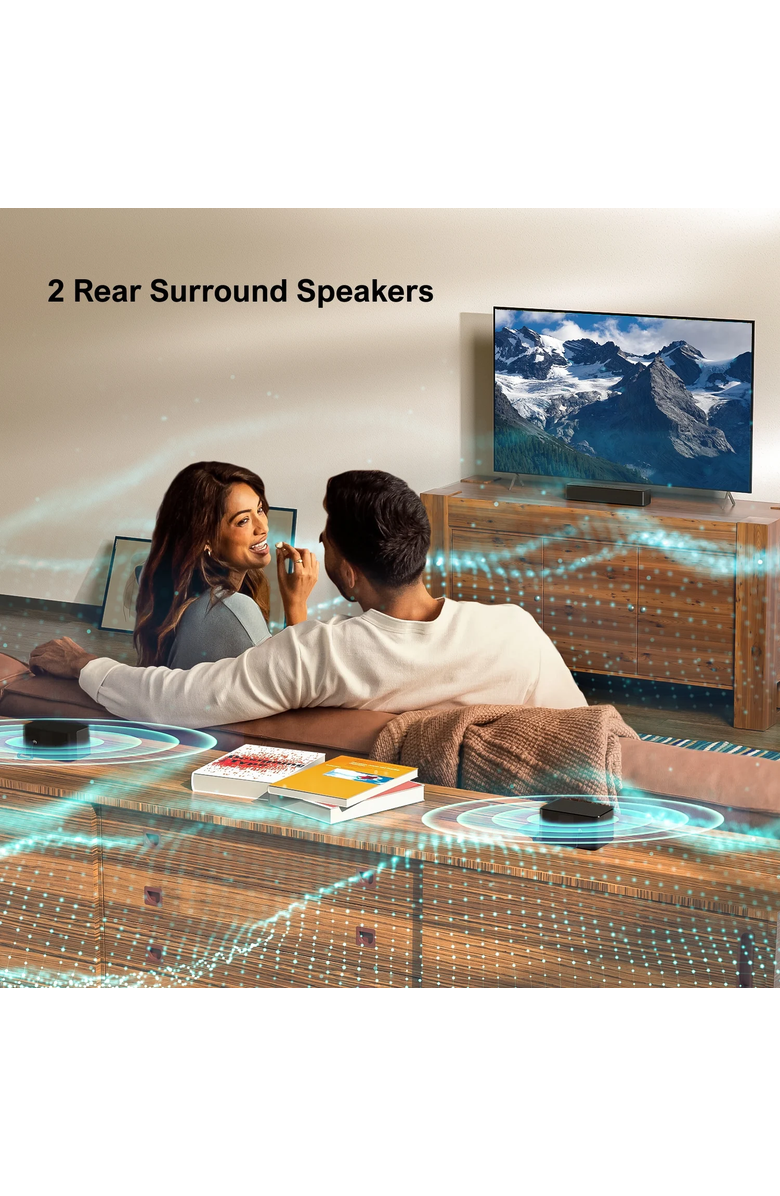 Ultimea Poseidon M3T 5.1 Surround Sound Bar, Alternate, color, Black