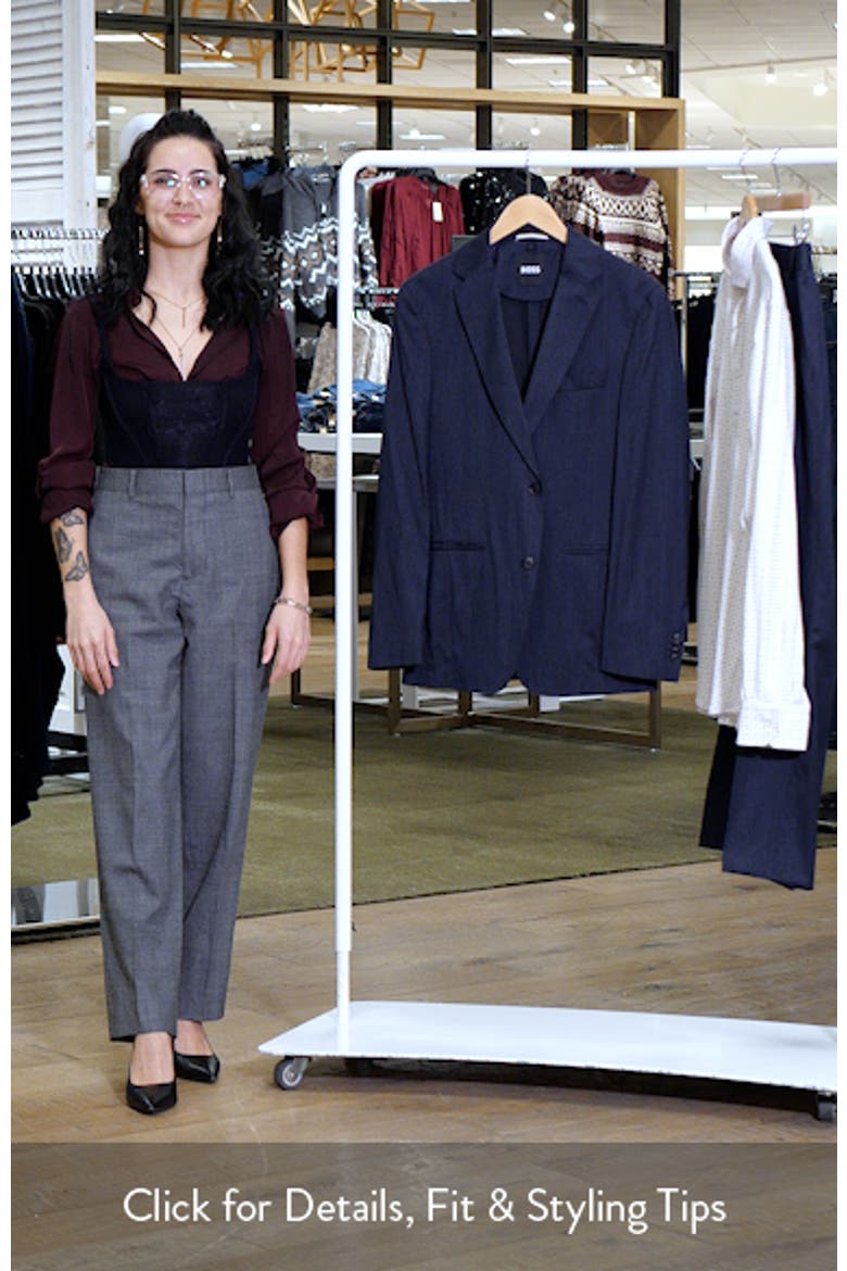 Huge Slim Fit Blue Mélange Stretch Wool Blend Suit video