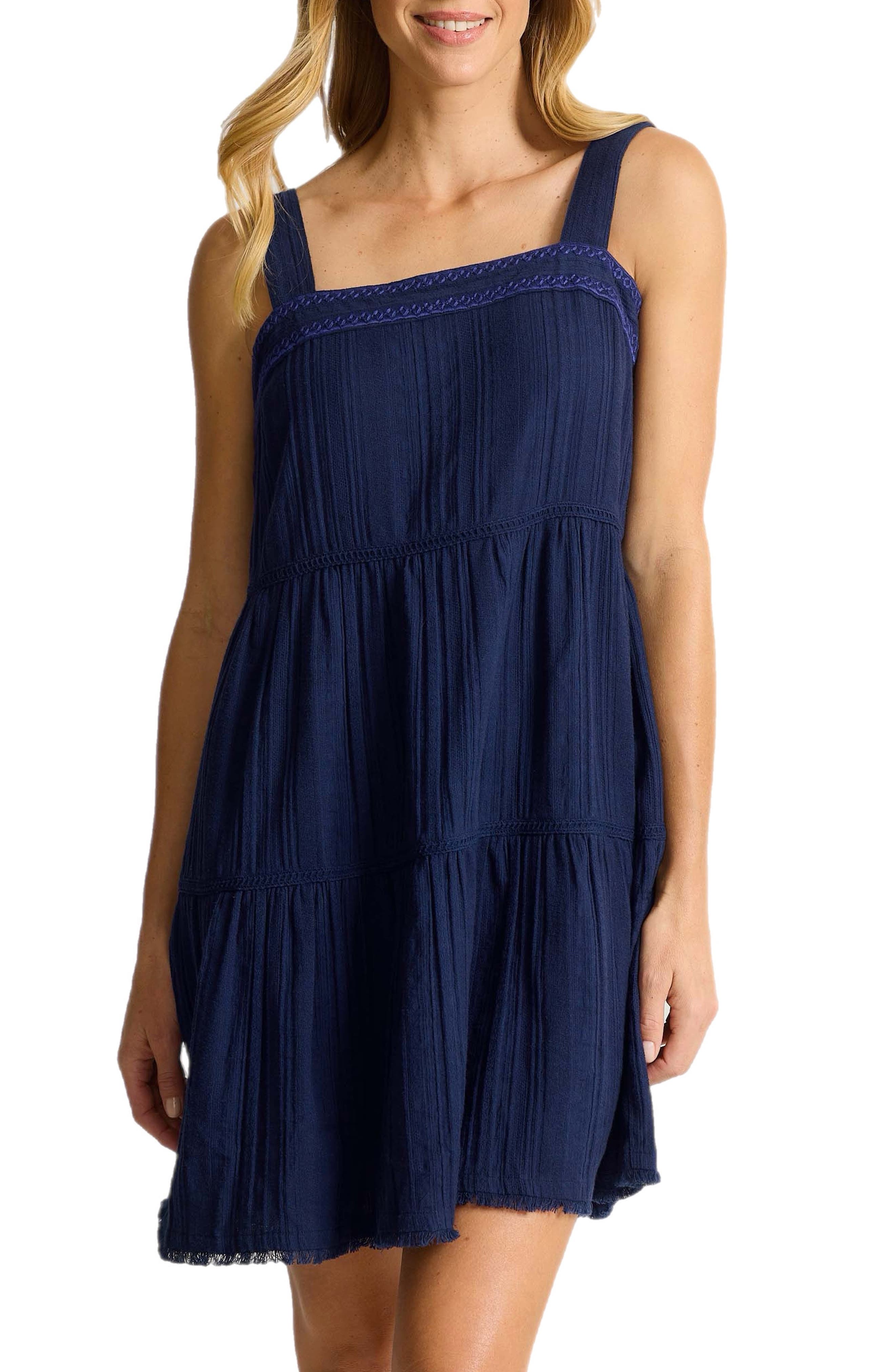 Tommy Bahama Mykonos Texture Sleeveless Cover-Up Sundress