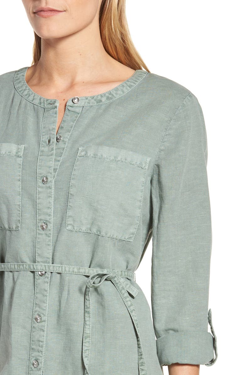 Caslon<sup>®</sup> Linen Cotton Shirtdress, Alternate, color, 