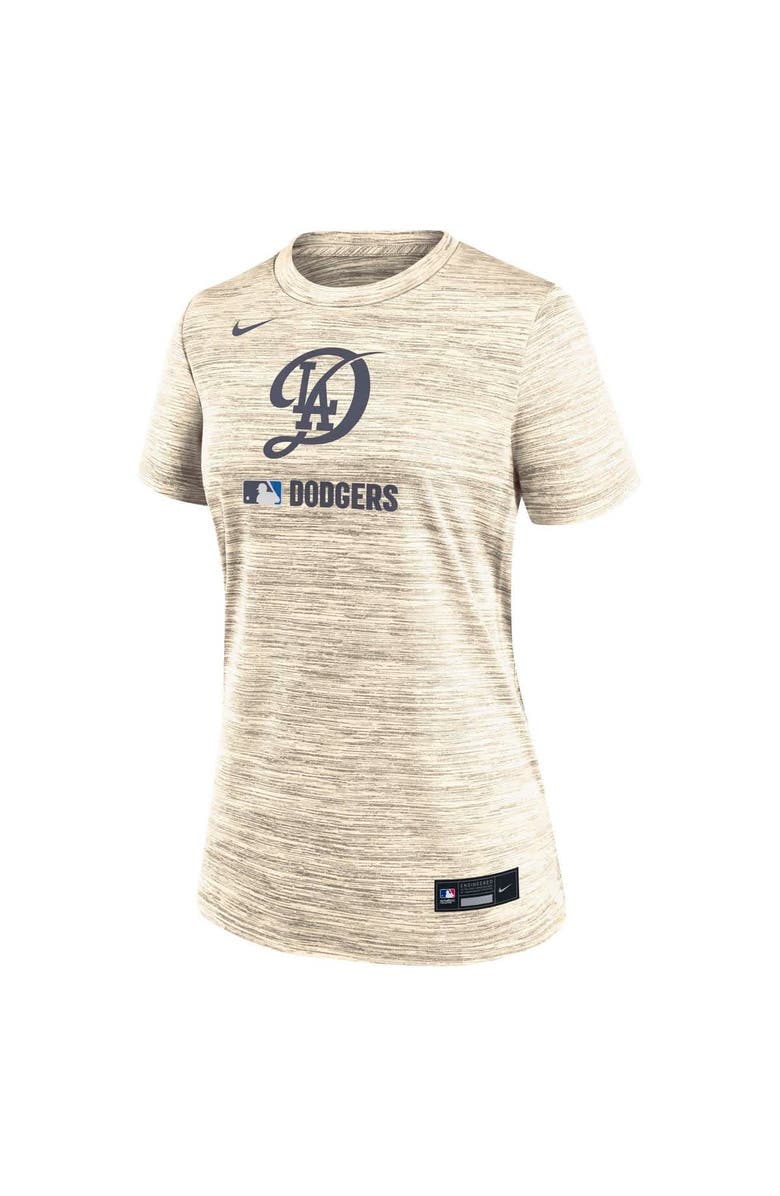 Nike Women's Nike Cream Los Angeles Dodgers Authentic Collection City Connect Velocity Performance T-Shirt, Alternate, color, Cream