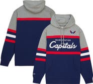 Mitchell & Ness Men's Mitchell & Ness Navy/Gray Washington Capitals Head Coach Pullover Hoodie