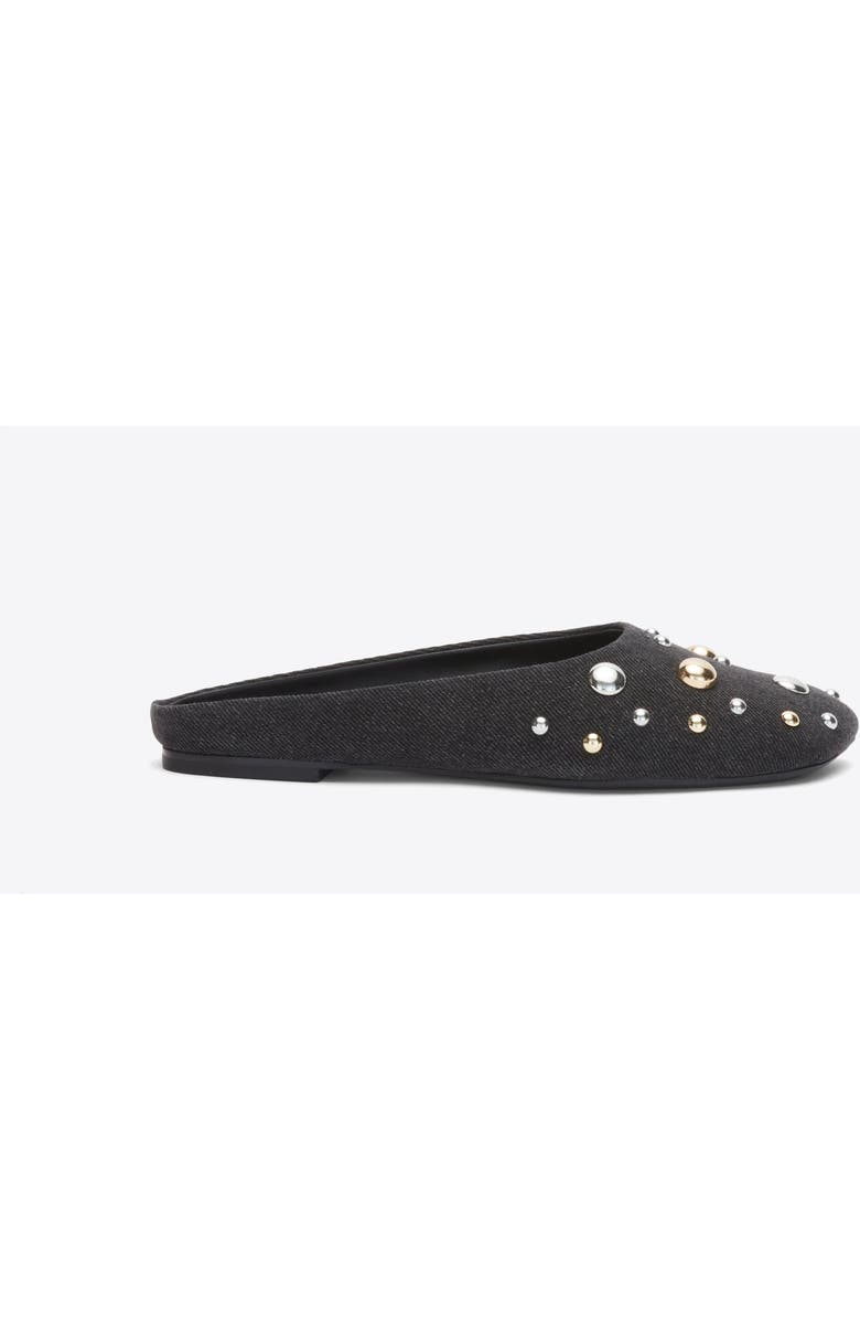 3.1 Phillip Lim ID Dome Embellished Flat Mule, Main, color, Black