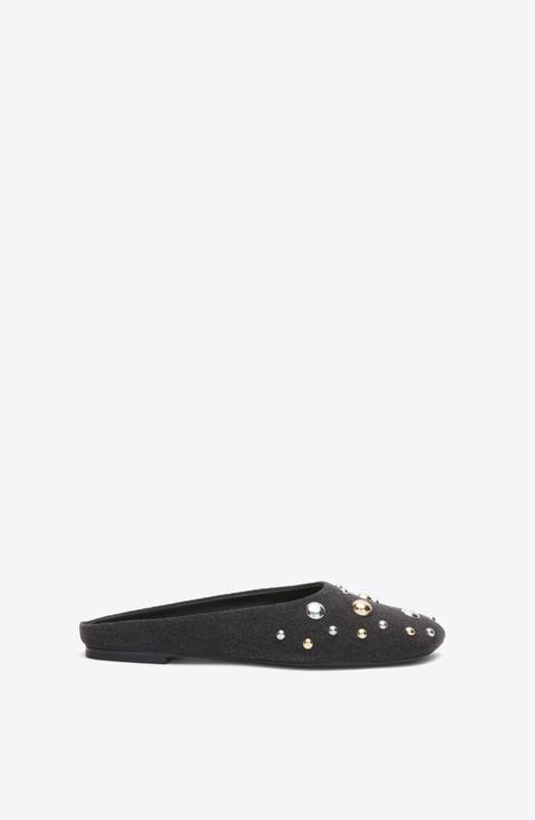ID Dome Embellished Flat Mule