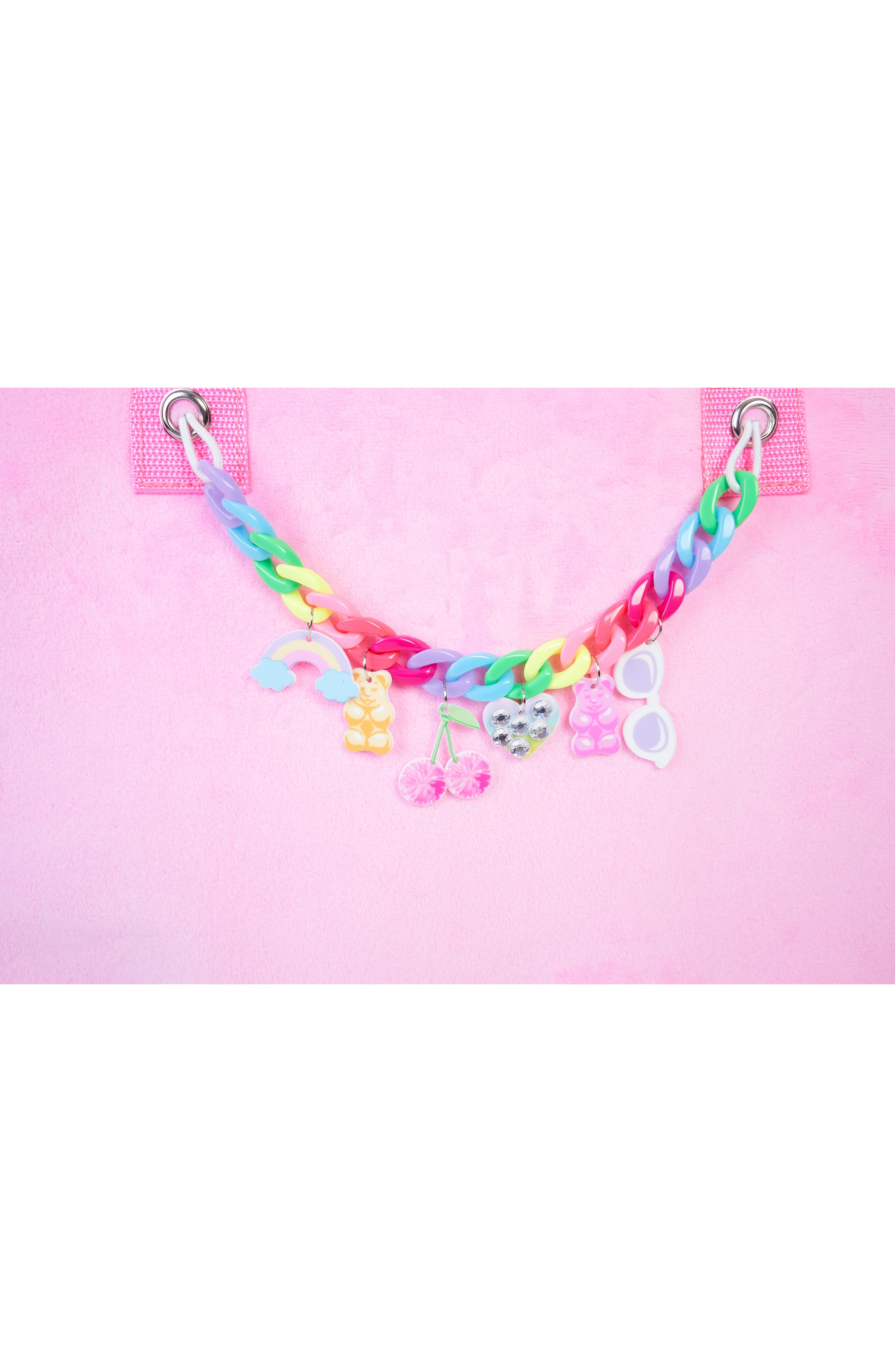 Bling2o Bling Rainbow Charm Tote, Alternate, color, Pink