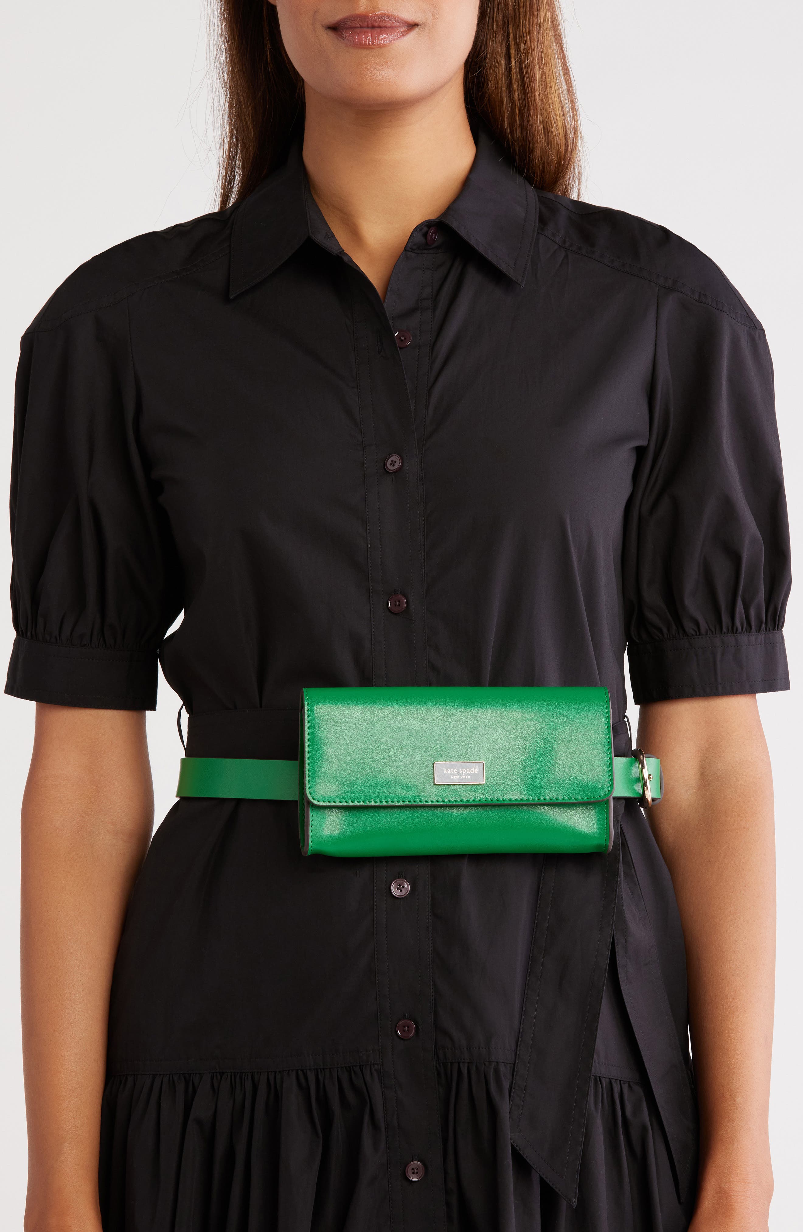 Kate Spade New York flap leather belt bag, Alternate, color, 