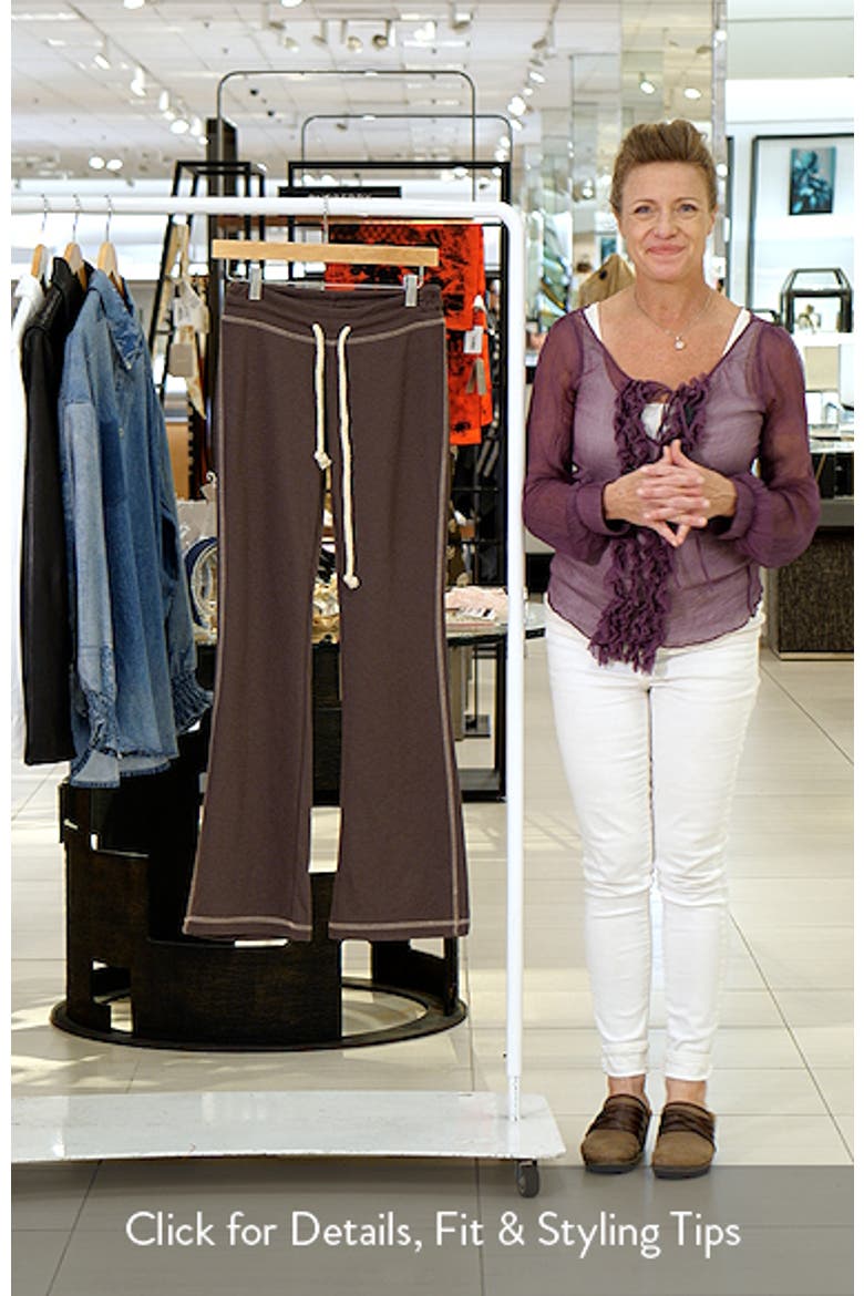 Alexia Low Rise Cotton Sweatpants video