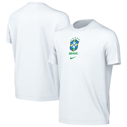 Youth Nike White Brazil National Team Crest T-Shirt