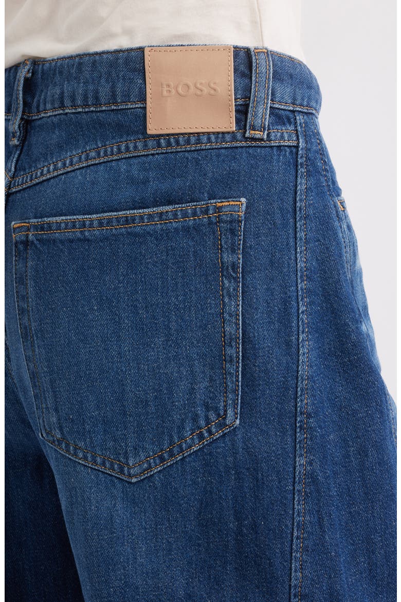 Split Hem Balloon Leg Jeans, Alternate, color, BLUE