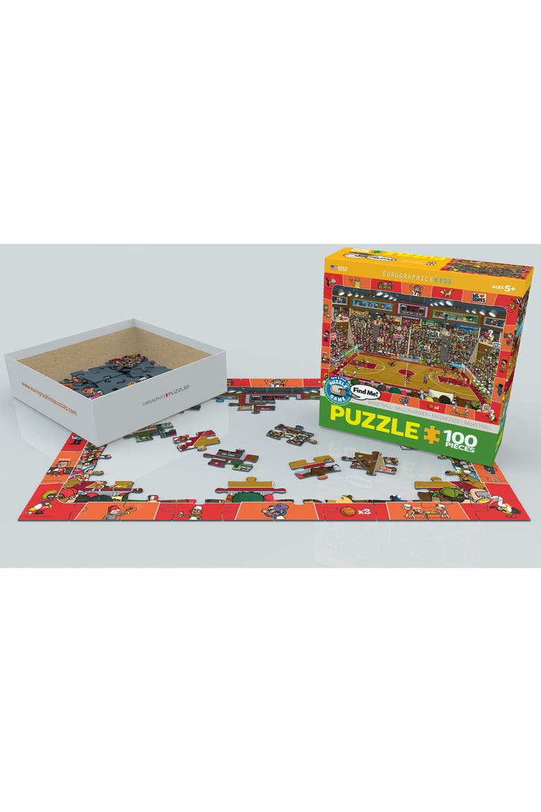 Spot & Find Basketball Puzzle, 100 Pieces, Alternate, color, Multicolored