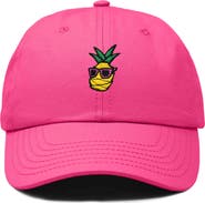 Dalix Pineapple Embroidered Dad Hat