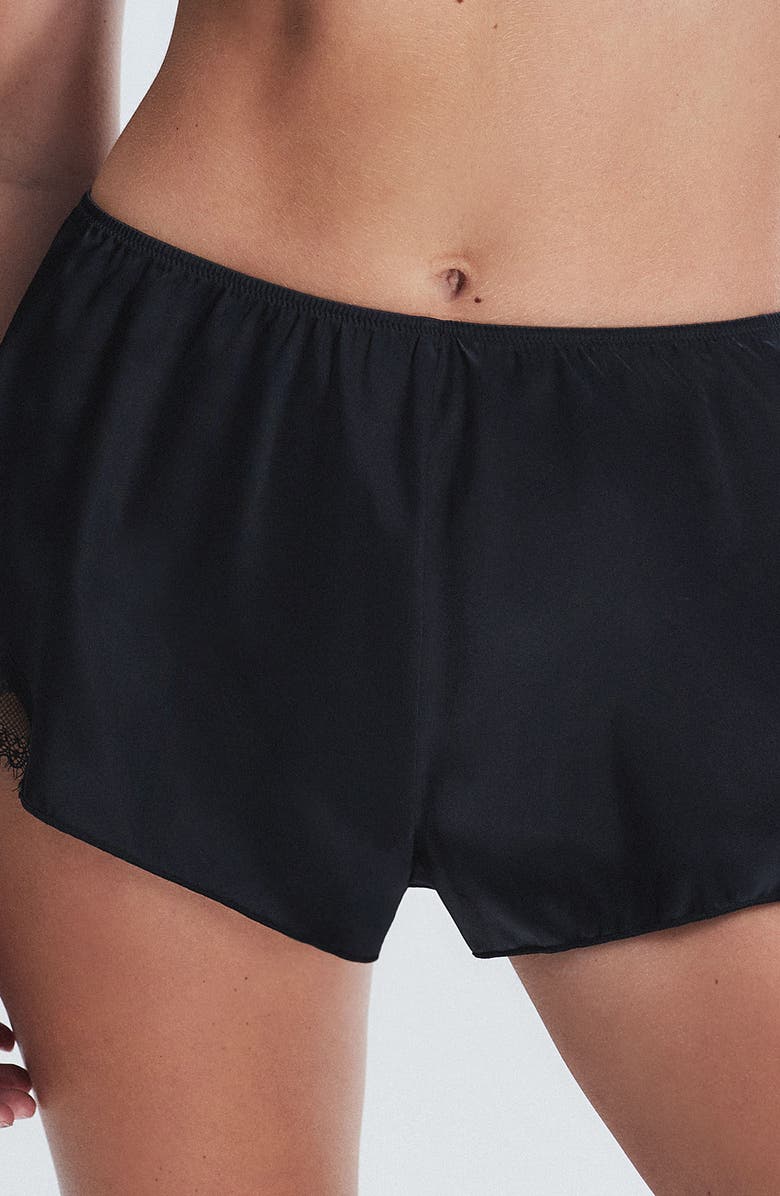 SAVAGE X FENTY Nite Shade Tap Shorts, Main, color, Black Caviar