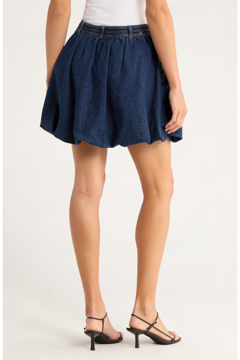 Steph Tie Waist Denim Miniskirt, Alternate, color, FONTAINE