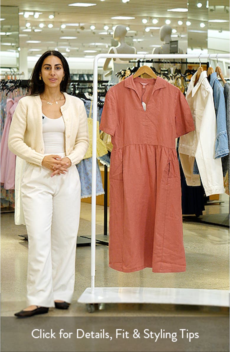 Fen Linen Midi Dress, sales video thumbnail