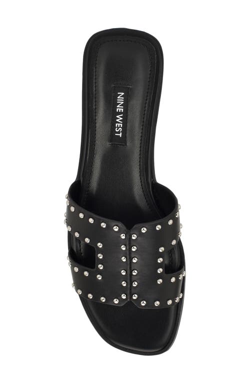 Nine West Giny Slide Sandal In Black