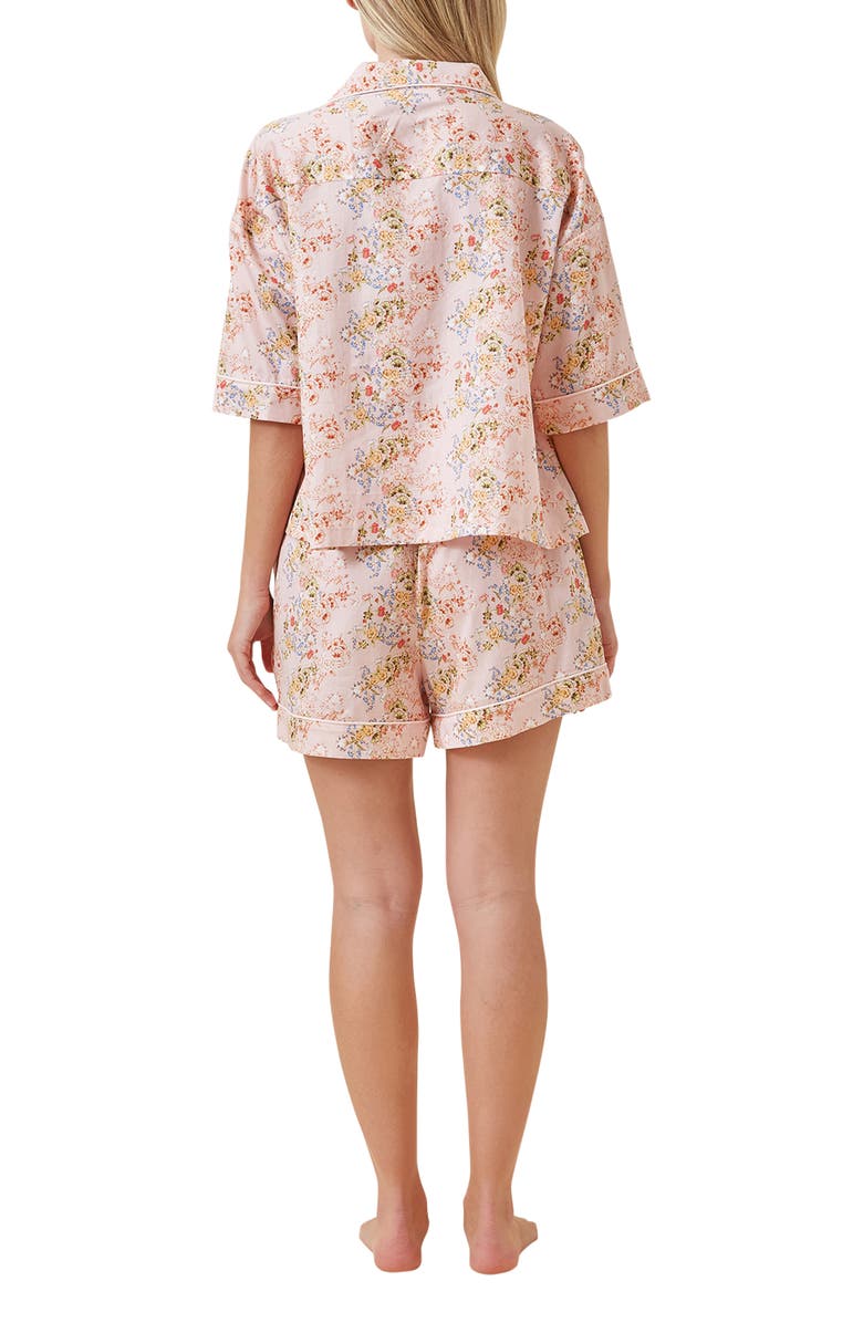Papinelle Molly Cotton Sateen Short Pajamas, Alternate, color, Pink