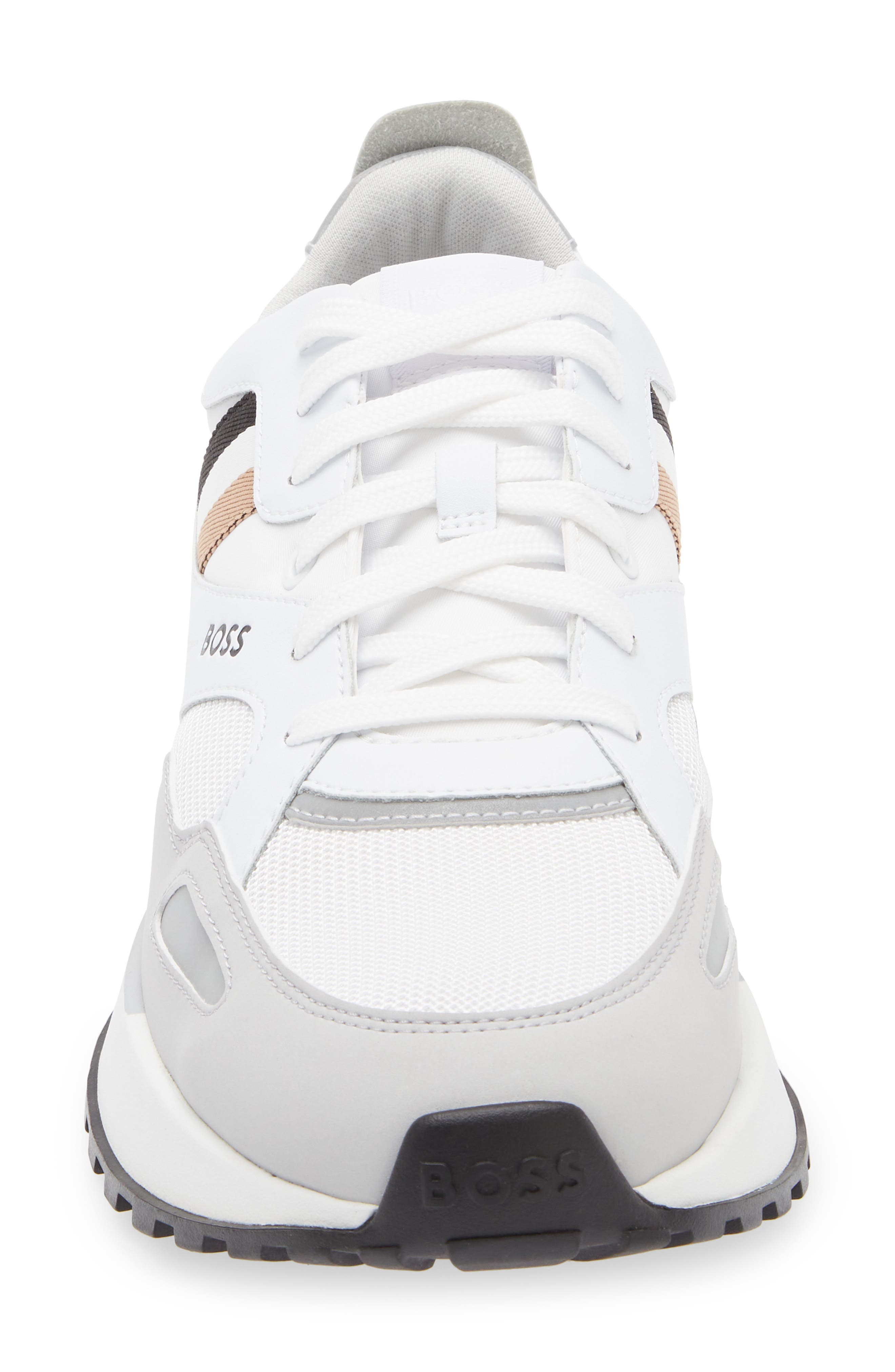 BOSS Jonah Trainer Sneaker, Alternate, color, White