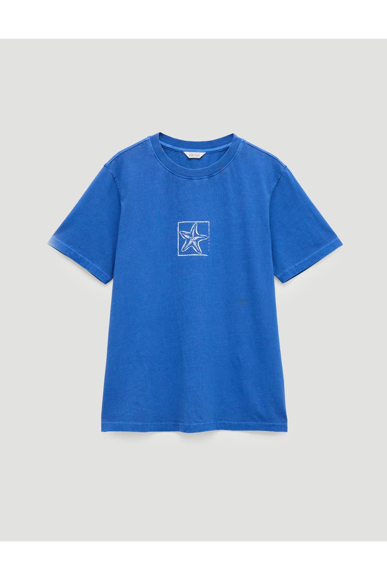 Sealife Graphic Crew Neck T-Shirt, Alternate, color, Bright Blue