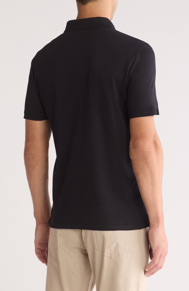 Calvin Klein Short Sleeve Liquid Zip Polo, Alternate, color,