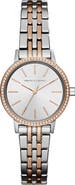 AX Armani Exchange Crystal Two-Tone Bracelet Watch, 30mm