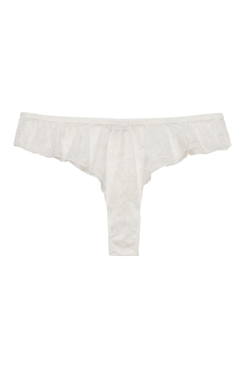 Flutter Lace Thong, Alternate, color, IVORY