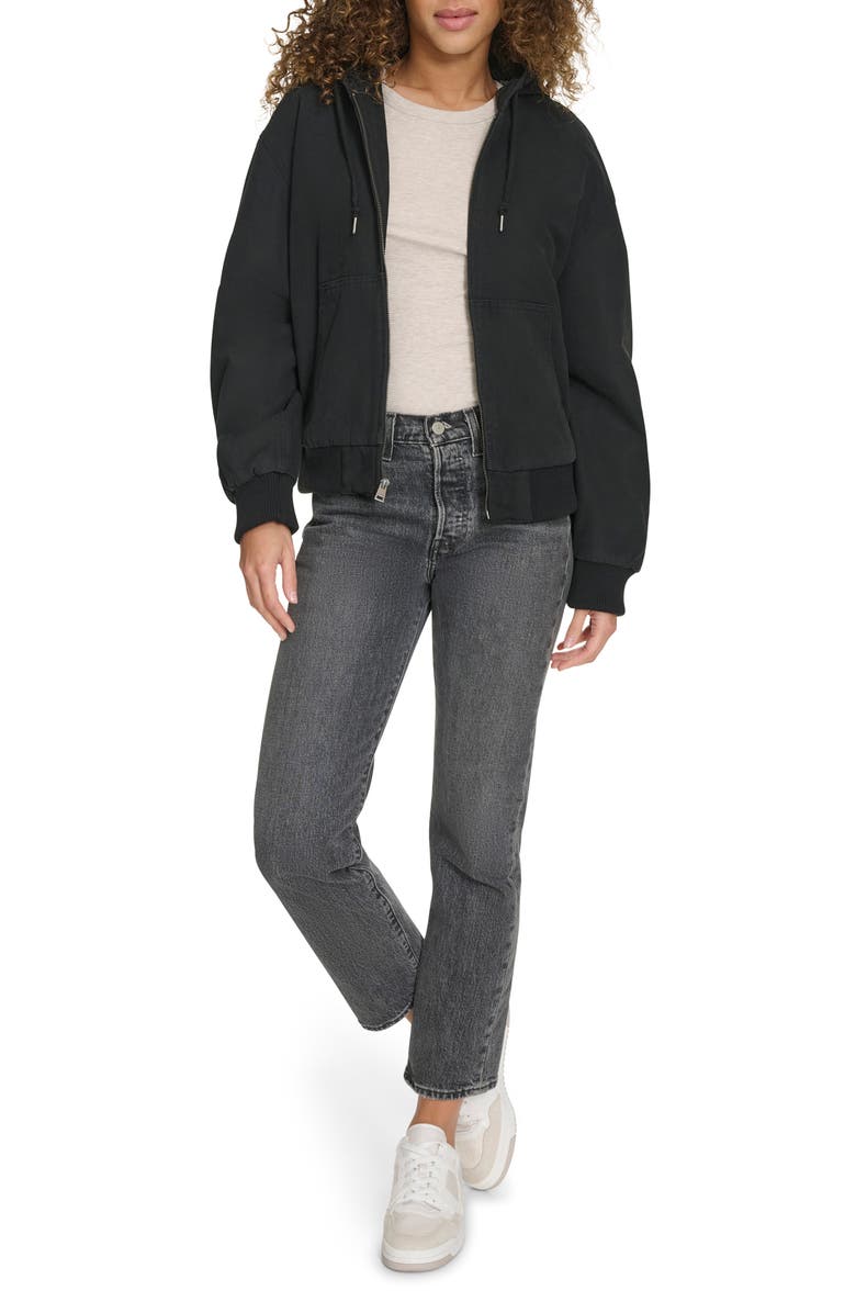 Levi's<sup>®</sup> Work Cotton Canvas Zip Jacket, Alternate, color, Black