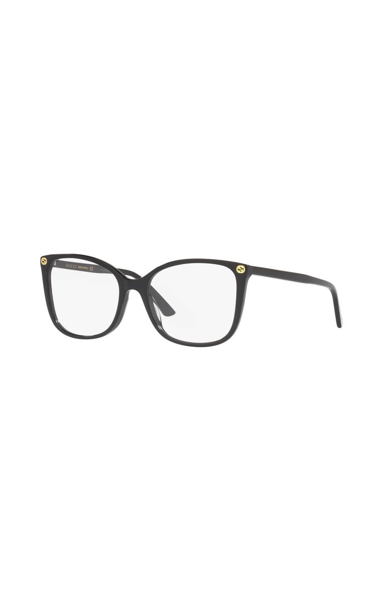 53mm Round optical glasses, Main, color, Black