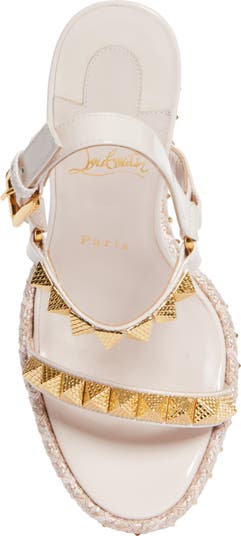 Christian Louboutin Pyraclou Wedge Sandal (Women) | Nordstrom Christian Louboutin Pyraclou Wedge Sandal (Women) | Nordstrom
