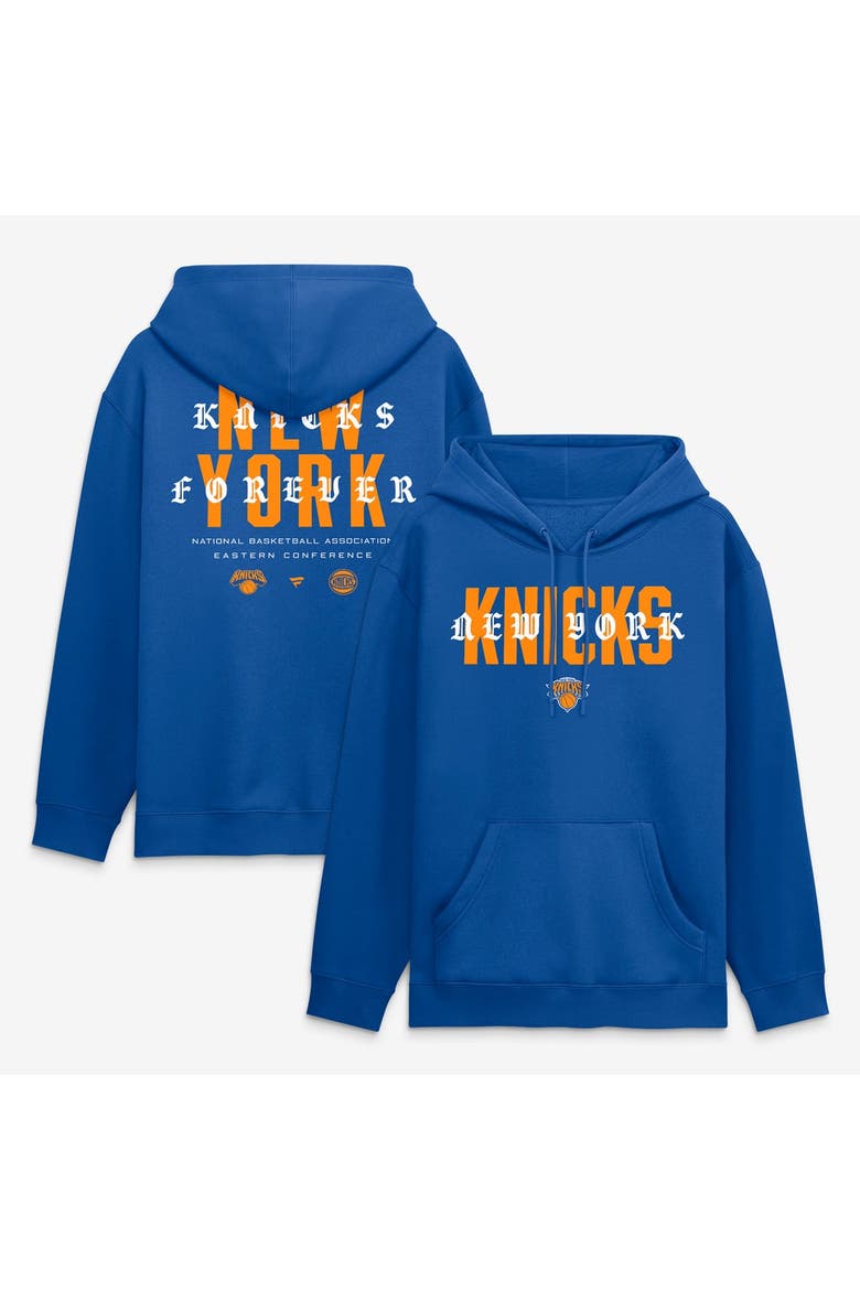 Men's Fanatics Blue New York Knicks Forever Legacy Hoodie, Main, color, Blue