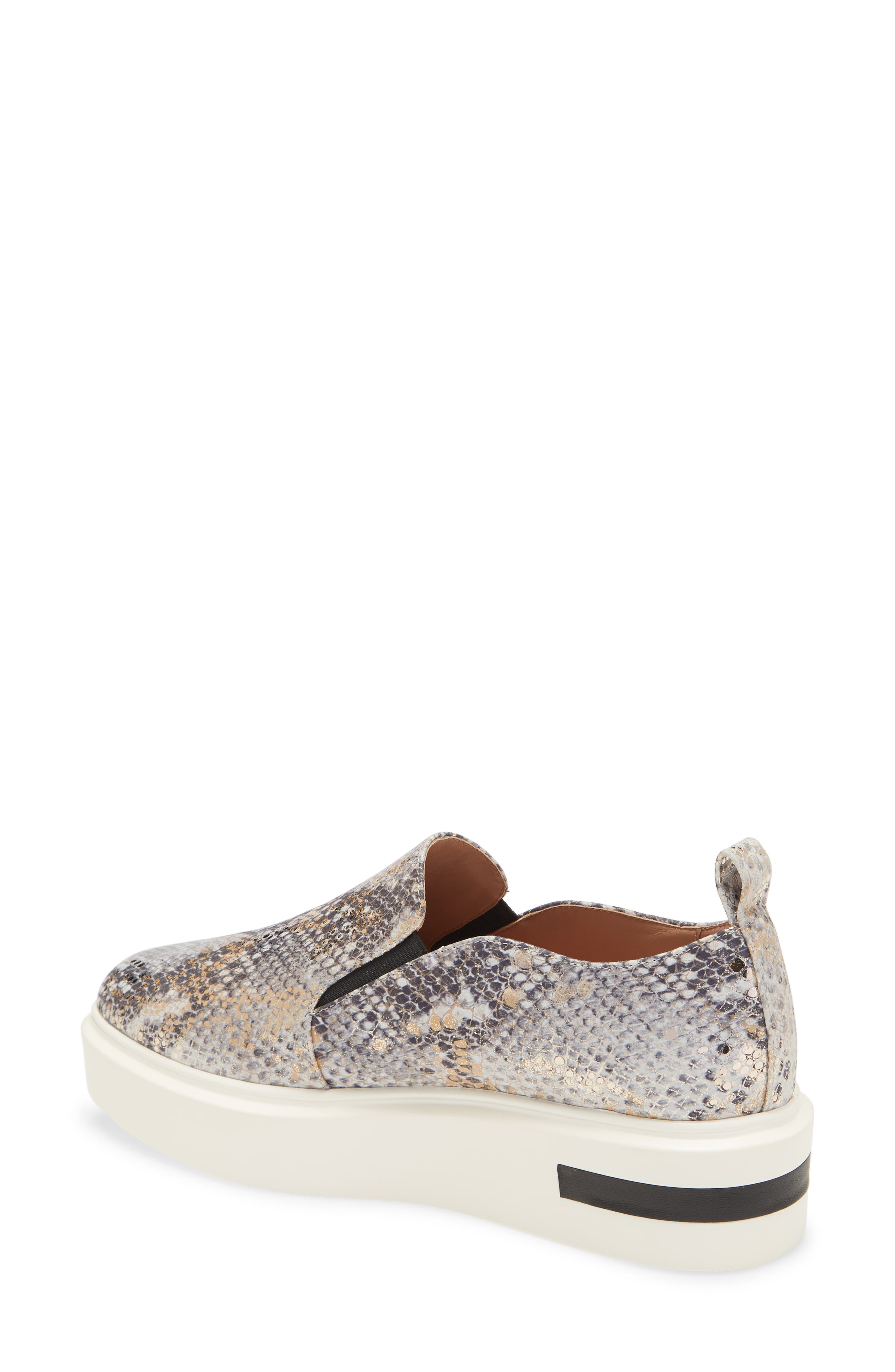 Kai Platform Sneaker, Alternate, color, OFF WHITE SNAKE PRINT LEATHER